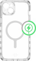 ITSKINS Supreme R Hoesje Geschikt voor Apple iPhone 15 | Compatibel met MagSafe | Back Cover | 4.5M Valbescherming | Transparant