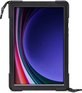 Xccess Survivor All-round - Tablethoes geschikt voor Samsung Galaxy Tab S9 Plus/S9 FE Plus Hardcase Backcover + Schouderband + Standaard - Zwart