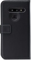 Mobilize Telefoonhoesje geschikt voor LG G8 ThinQ Hoesje | Mobilize Classic Gelly Wallet Bookcase Portemonnee | Pasjeshouder voor 2 Pasjes | Telefoonhoesje voor Pinpas / OV Kaart / Rijbewijs - Zwart