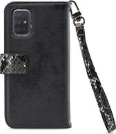 Mobilize Gelly Zipper Telefoonhoesje geschikt voor Samsung Galaxy A71 Hoesje Uitneembare 2in1 Clutch - Zwart