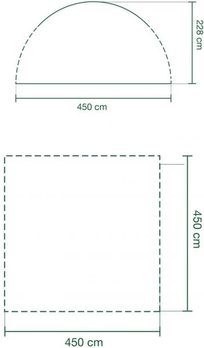 Coleman Event Shelter XL Partytent - 4.50 x 4.50 Meter - Groen/grijs van Coleman — afbeelding 4