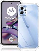 Shockproof Flexibele achterkant Silicone hoesje Transparant Geschikt voor: Motorola Moto G13 - G23 - G53