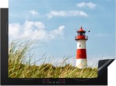 KitchenYeah® Inductie beschermer 70x52 cm - Zee - Vuurtoren - Duitsland - Kookplaataccessoires - Afdekplaat voor kookplaat - Inductiebeschermer - Inductiemat - Inductieplaat mat