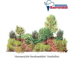 Borderpakket 'Voedselbos' - diverse fruitgewassen - 21 planten - 25 m²