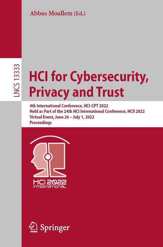 Springer Nature Proceedings Computer Science - HCI for Cyber ... - cover