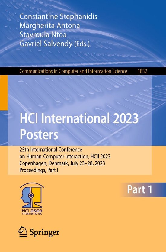 Springer Nature Proceedings Computer Science 1 - HCI Interna ... - cover
