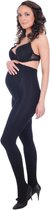 Zwangerschapspanty - microvezel panty voor zwangere vrouwen - 100 den - mat - zwart S/M