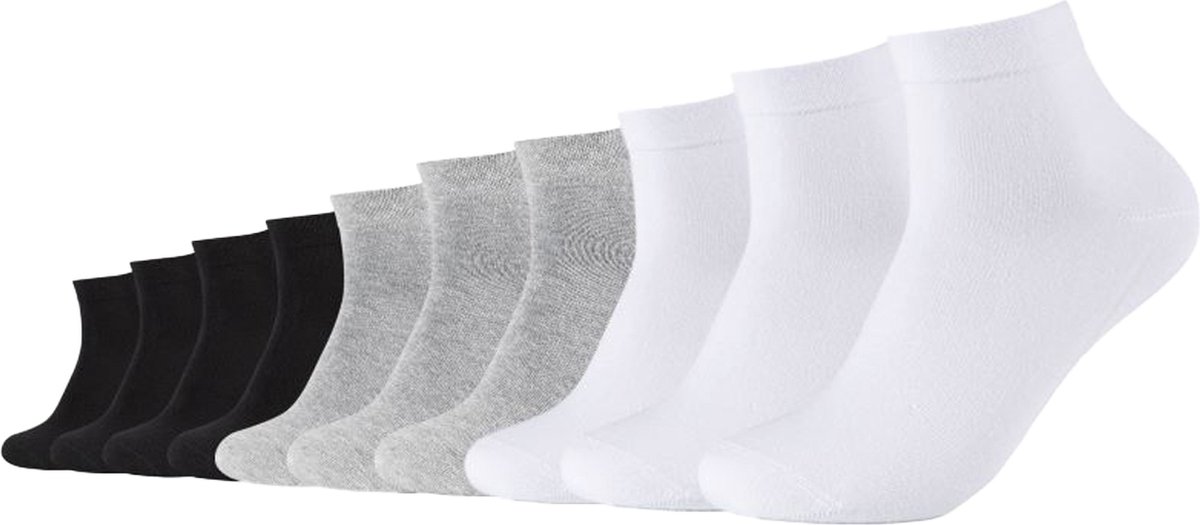 Camano Unisex Quartersokken Veelkleurig 10 Paar