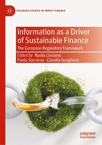 Palgrave Studies in Impact Finance - Information as a Driver of Sustainable Finance