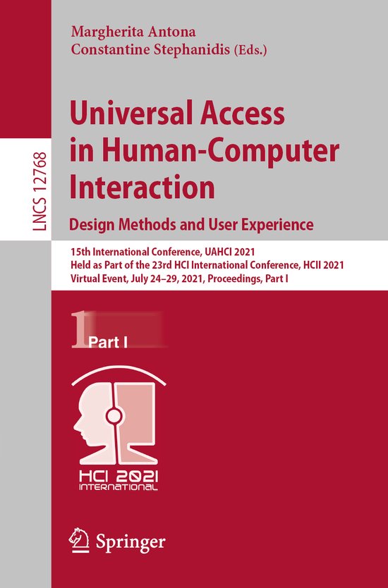 Lecture Notes in Computer Science12768- Universal Access in  ... - cover