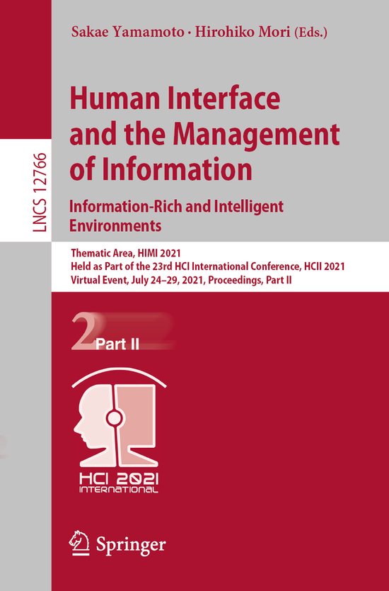 Human Interface and the Management of Information Informatio ... - cover