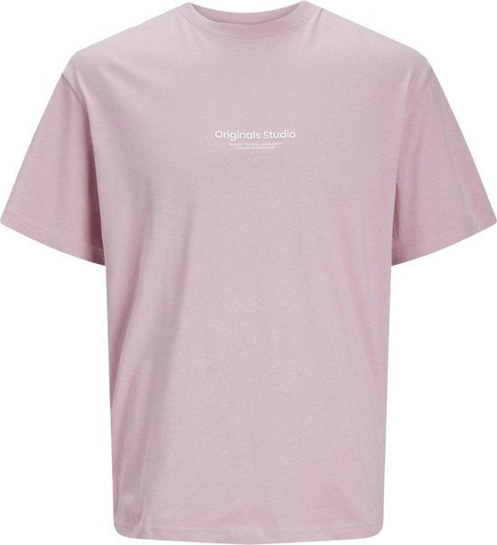 Jack & Jones T-shirt Jorvesterbro Tee Ss Crew Neck Noos 12240121 Pink Nectar Mannen Maat - XXL