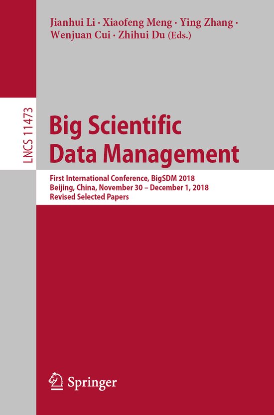Lecture Notes in Computer Science11473- Big Scientific Data  ... - cover