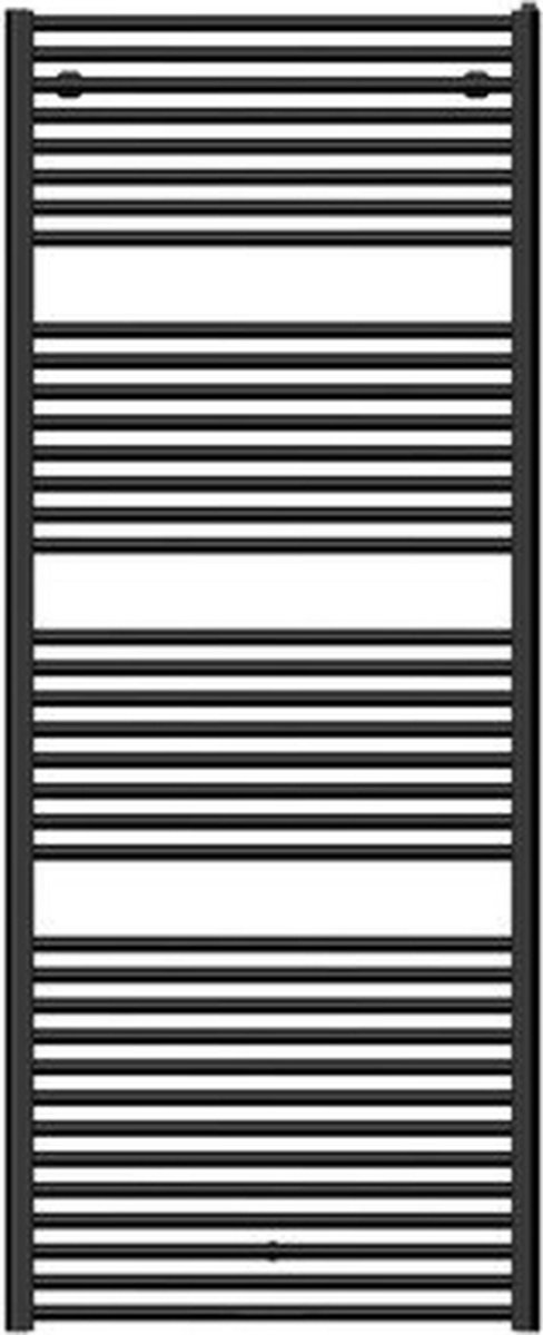 Nemo Spring Toronto handdoekradiator - 185x75cm - 1262 watt - mat zwart