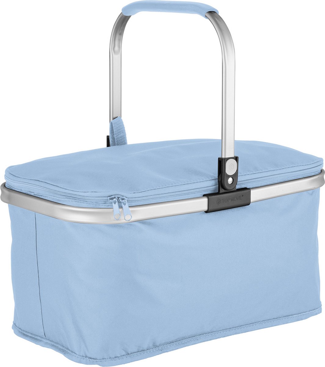 TOPMOVE Boodschappenmandje blauw 26L - 48 x 28 x 26 cm