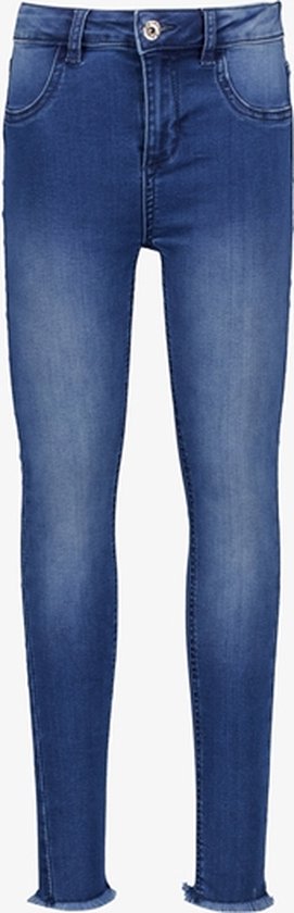 TwoDay meisjes skinny jeans donkerblauw - Maat 134