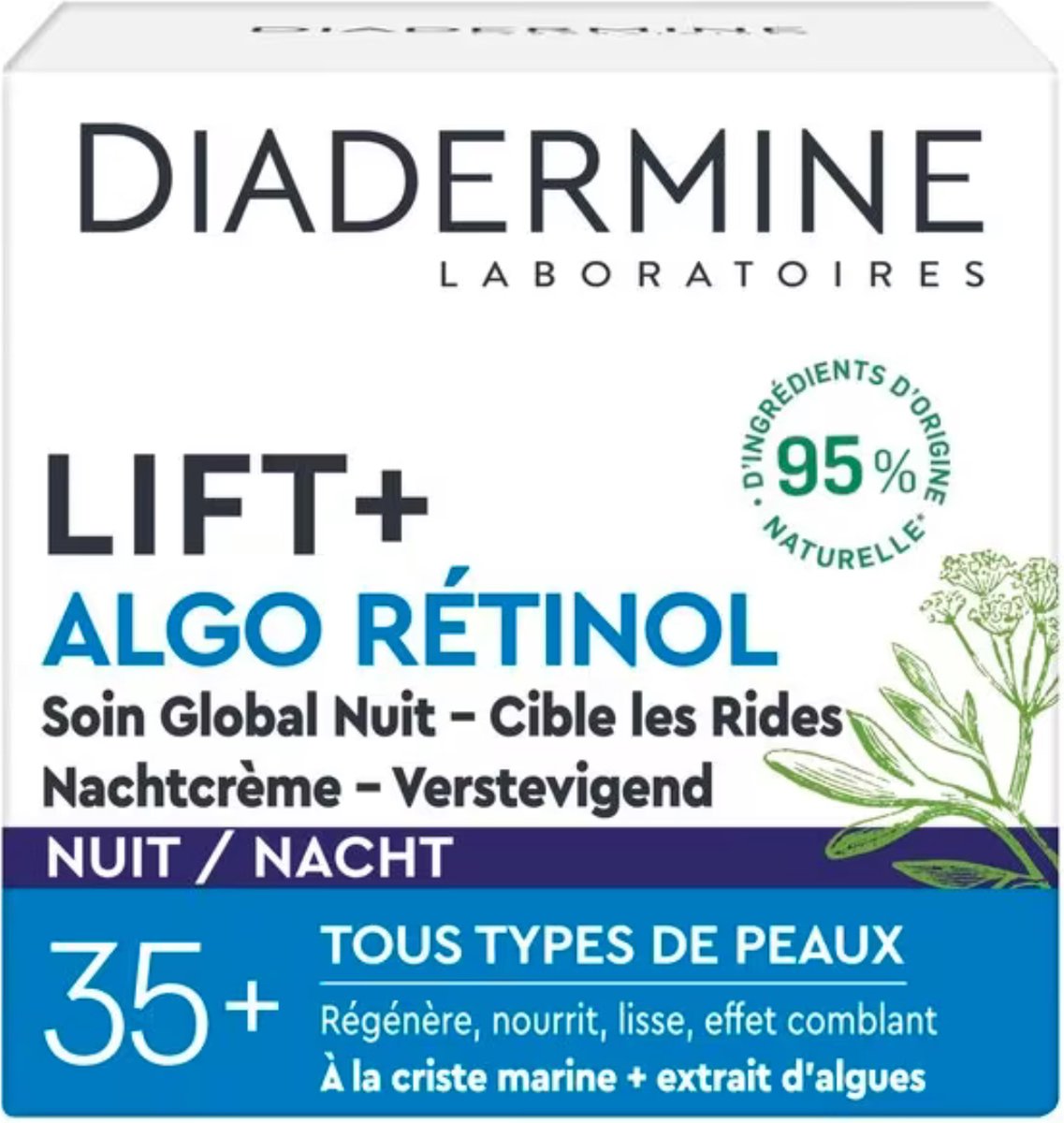 Diadermine Lift+ Algo Retinol 35+ Verstevigende Nachtcrème - 50 ml