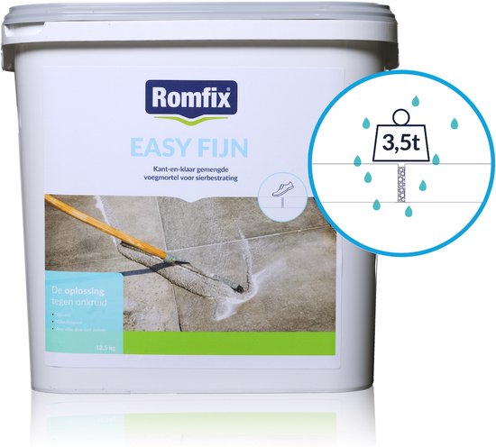 Foto: Romfix voegmortel easy fijn 3mm zandwit