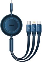 Baseus USB-C 3-in-1 Kabel met Micro-USB / USB-C / Lightning 1.1M Blauw
