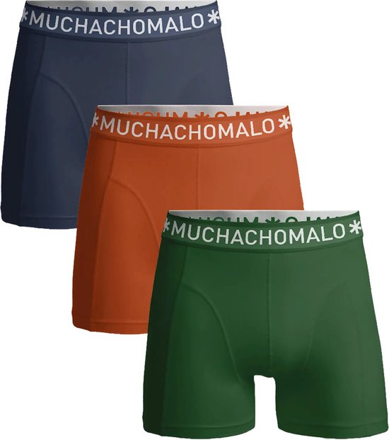 Muchachomalo 3-Pack Heren Boxershort - Solid - S - Paars.