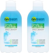 Garnier Simply Essentials Verzachtende 2 in 1 Make-up Remover - 2 x 200 ml