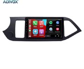 Autoradio 9 inch voor Kia Picanto 4G+64G 8CORE Android 13 CarPlay/Auto/WIFi/RDS/DSP/4G/NAV