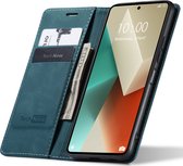 Hoesje geschikt voor Xiaomi Redmi Note 13 - Book Case Leer Slimline Blauw