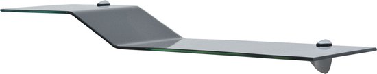 Pekodom Wandplank Scalino Pelicani Kit Zwart/Zilver 0,6x78x18cm