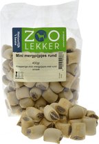 Zoolekker Mini Mergpijpjes - hondenkoekjes - Rund 400 gram