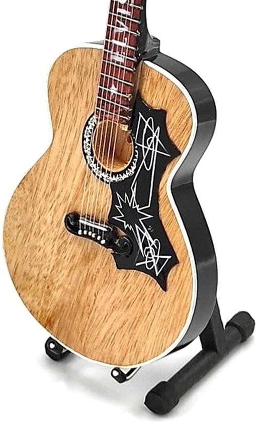 Mini gitaar Elvis Presley Akoestisch hout 25cm Miniature- Guitar-Mini -Guitar- Collectables-decoratie -gitaar-Gift--Kado- miniatuur- instrument-Cadeau-verjaardag