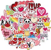 Bullet Journal Stickers Love - 50 stuks - Romantische Versiering - Laptop Stickers - Liefde Stickers
