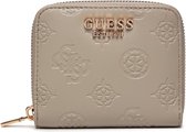Guess Jena SLG Small Zip Around Dames Portemonnee - Taupe