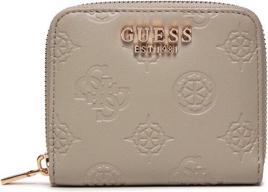 Guess Jena SLG Small Zip Around Dames Portemonnee - Taupe