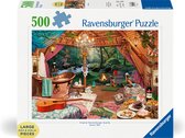 Ravensburger puzzel Cozy Glamping - Legpuzzel - 500 Large Format stukjes