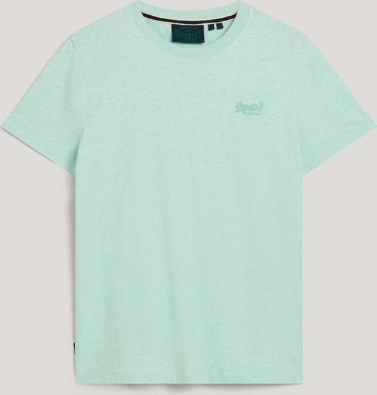 T-shirt Essential Logo en Cotton biologique Vert menthe clair chiné (M1011245A - 9VQ)