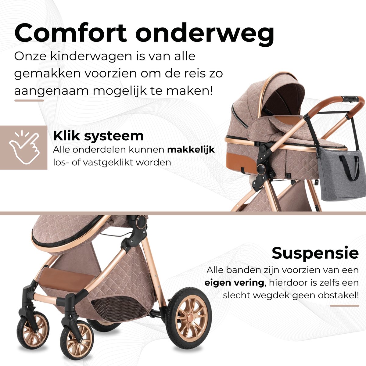 Lunola Nova 3-in-1 Kinderwagen met Autostoel (0-20kg) thumbnail 4