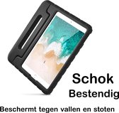 Waeyz Tablet Hoes geschikt voor kinderen extra bescherming Geschikt voor iPad 2/3/4 2011-2012 - Kidsproof Hoes Backcover met handvat - Zwart