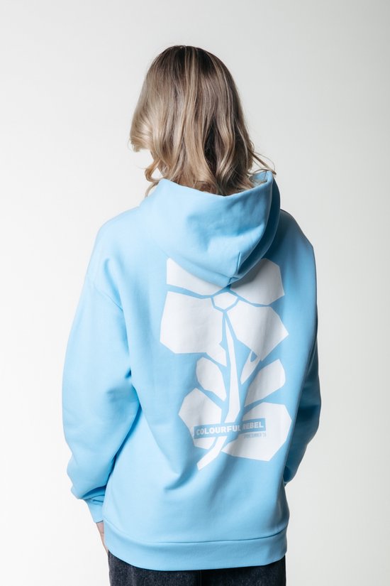 Colourful Rebel Big Flower Clean Oversized Hoodie