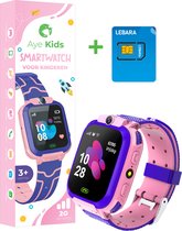 AyeKids Kinder Smartwatch - Kinderhorloge met Bel Functie – SOS Knop – Incl. Simkaart - Waterdicht - Roze - voor Meisjes