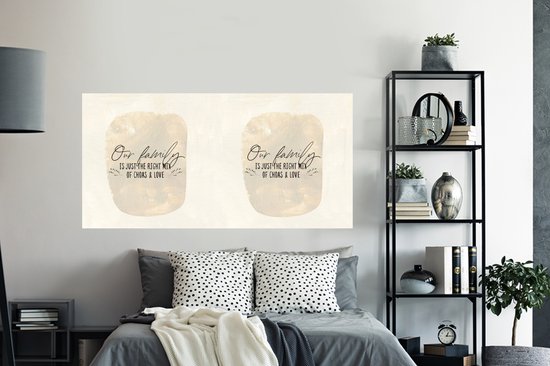 Muurstickers - Sticker Folie - Familie - Ouders - Quotes - 160x80 cm - Plakfolie - Muurstickers Kinderkamer - Zelfklevend Behang - Zelfklevend behangpapier - Stickerfolie