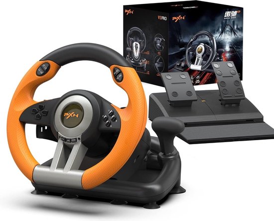 Ramkoers Trunk bibliotheek Premier PXN - V3 Pro - Race Stuur met Pedalen & Flippers - Game Stuur voor PS4 -  Xbox One - PC... | bol