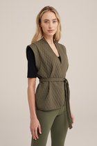 WE Fashion Dames gilet met structuur