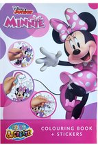 Disney Junior - Minnie - XXL Kleurboek met stickers - 256 kleurplaten - 4 stickervellen - knutselen - creatief - kado