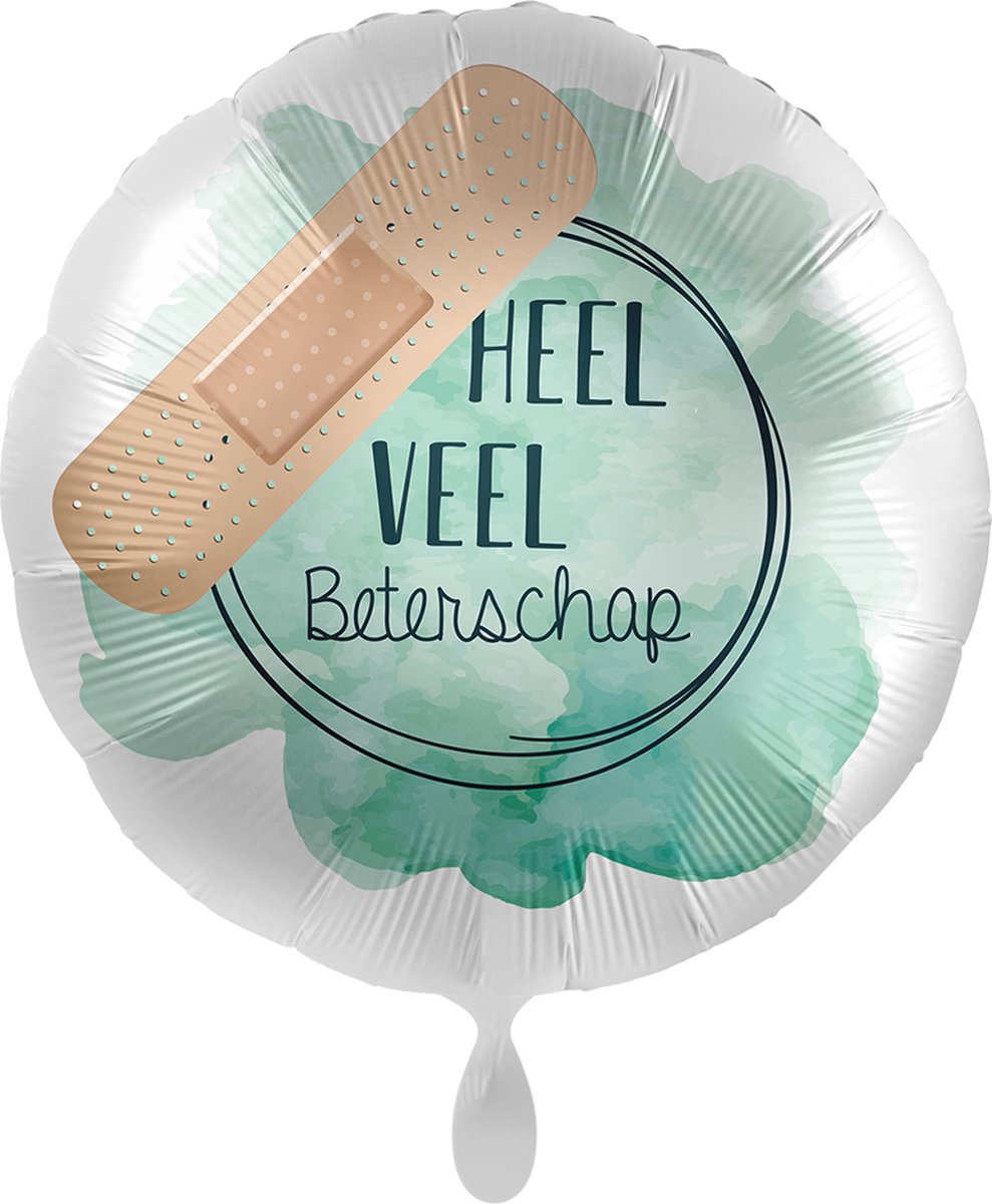 Everloon - Folieballon - Heel veel beterschap - 43cm - Beterschap