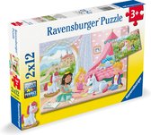 Ravensburger puzzel Prince & Princess - Twee puzzels - 12 stukjes - kinderpuzzel