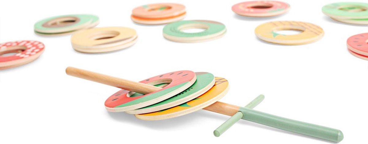 BS Toys Vang het Fruit - Houten speelgoed - Actiespel - Vangspel - Spelletjes voor kinderen - Buiten speelgoed - Buitenspel - Buiten Spellen - Tuin Speelgoed — afbeelding 11