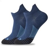 KANGKA Chaussettes basses de compression - Chaussettes de course - Taille L (40-43) - Blauw foncé