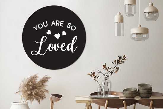 WallCircle - Cercle Mural - Cercle Mural - Proverbes - Citations - Amour - Aluminium - Dibond - 120x120 cm - Intérieur et Extérieur XXL