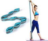 Bandes élastiques Fitness 4 En 1 - Tubes Résistants Avec Poignées Pour Cheville, Idéales Pour Yoga, étirement, Entraînement Maison Et Extérieur