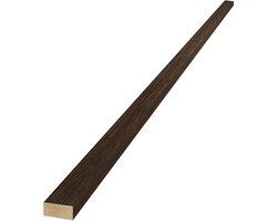 Eindlat wandpaneel gerookt Eiken 300cm - 3-zijdig gefineerd